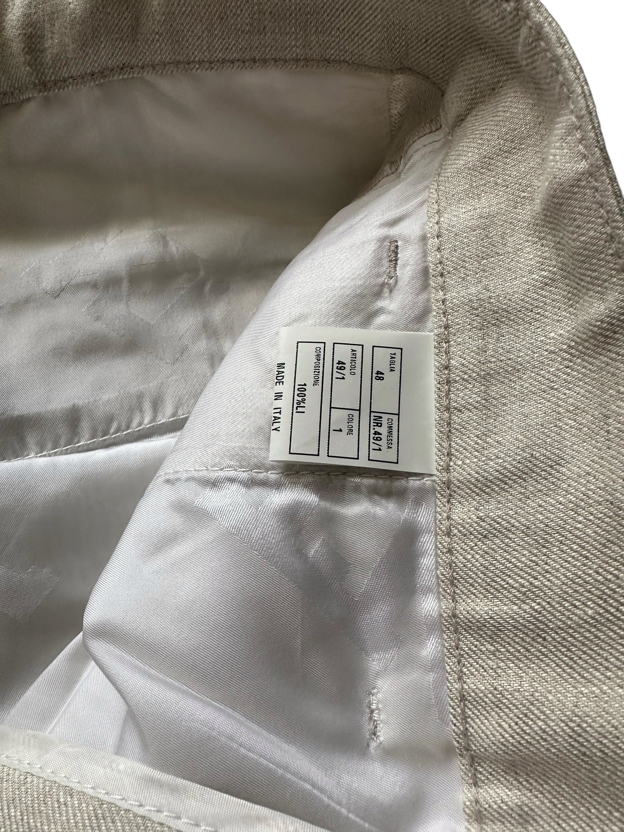 Kiton Hose Leinen Sommerhose Chino Cargo sehr bequem