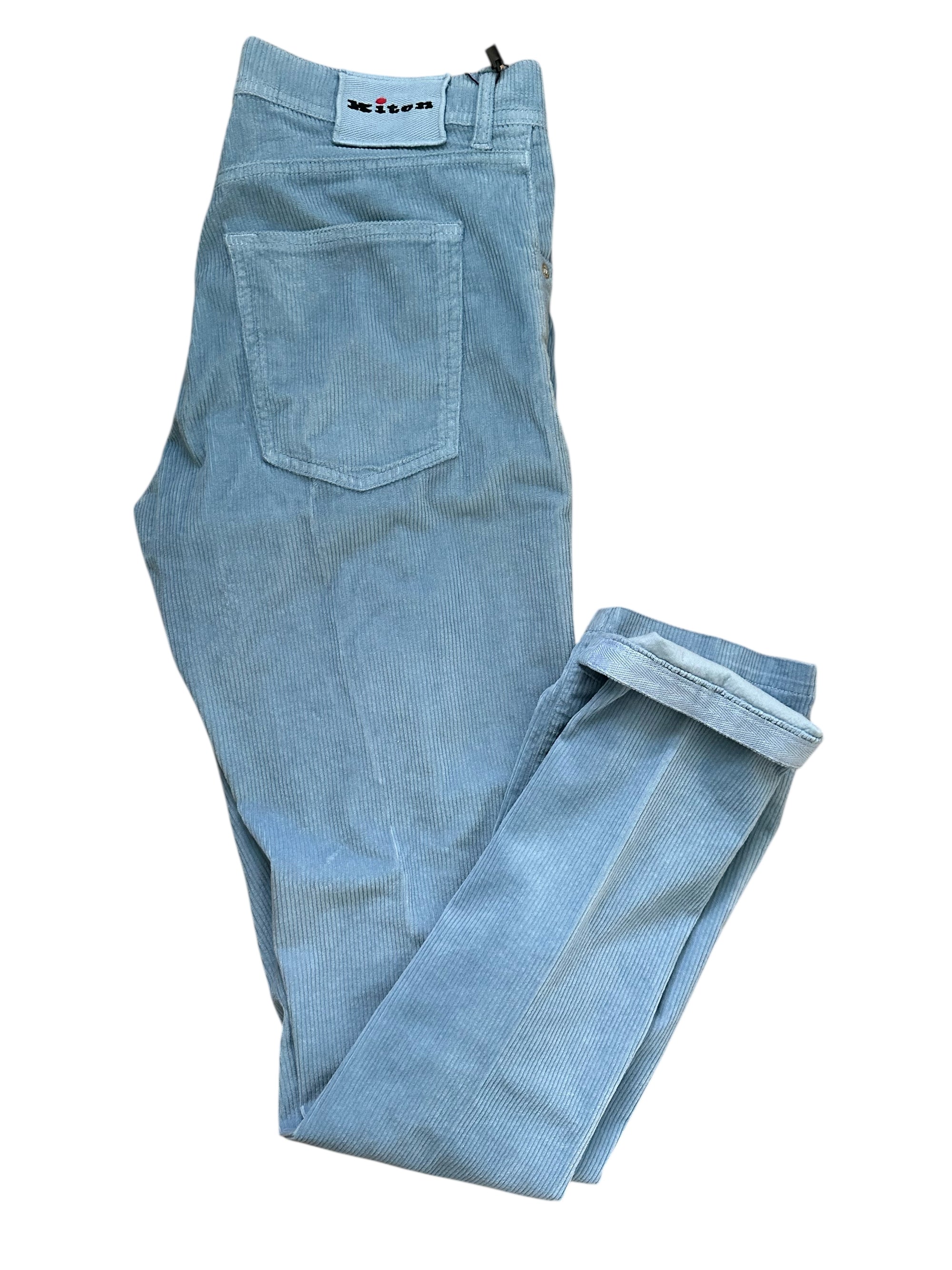 Kiton 牛仔裤 蓝色 50 (34) 浅水洗 货号： 1009