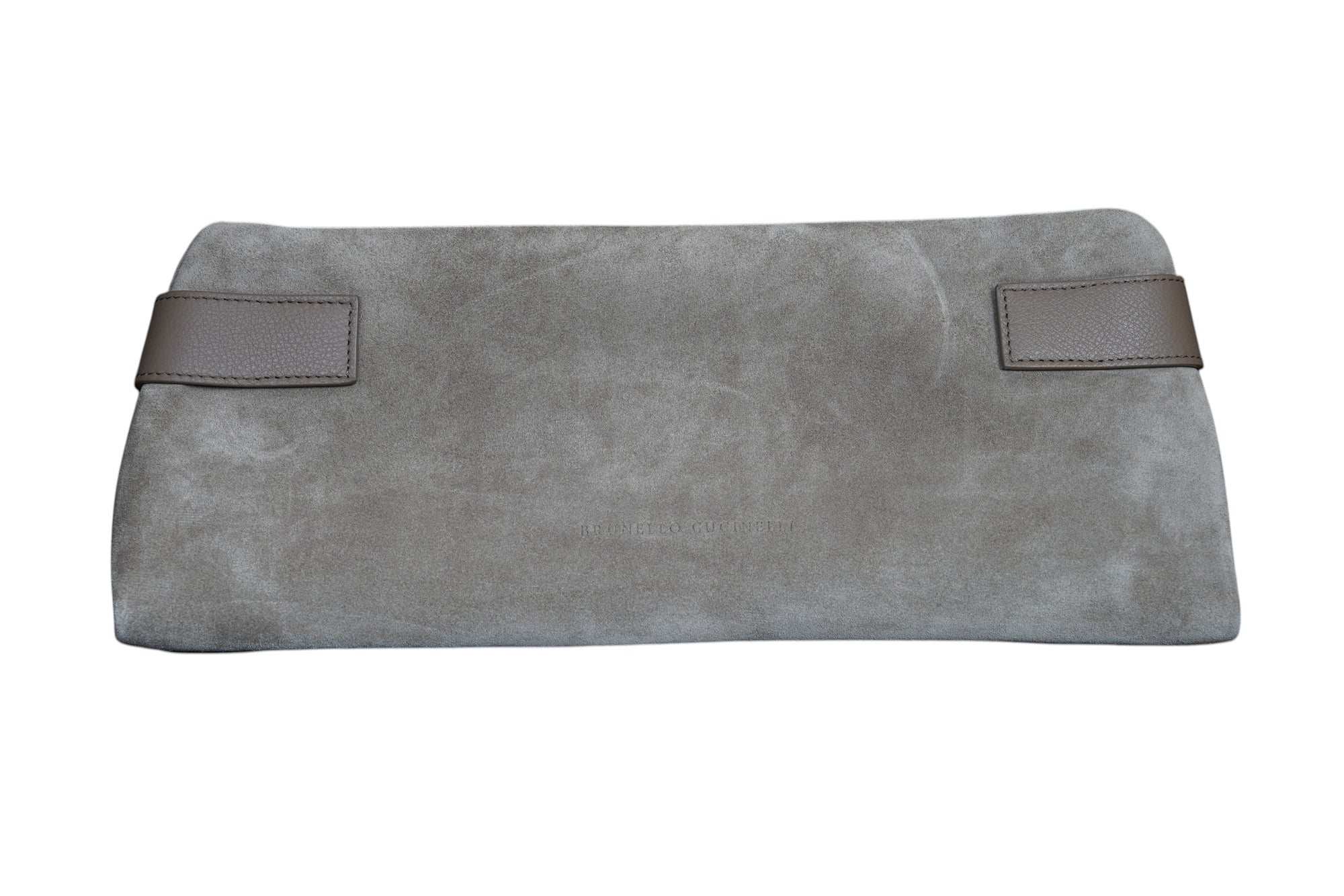 Brunello Cucinelli BC Duo hobo bag in sueded calfskin handbag with monili