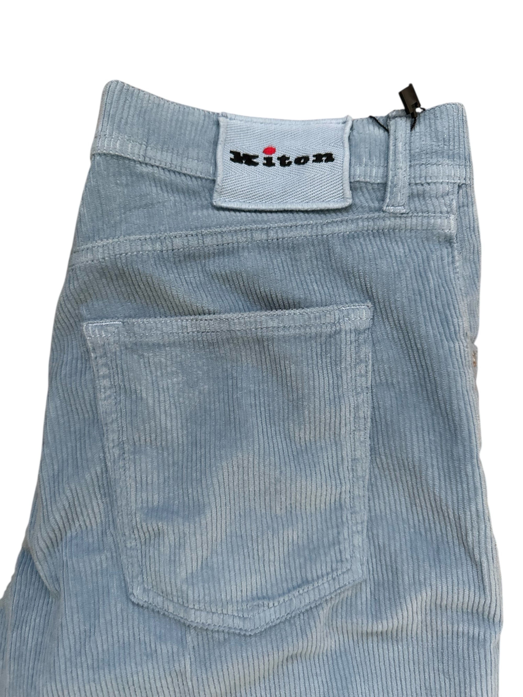 Kiton 牛仔裤 蓝色 50 (34) 浅水洗 货号： 1009