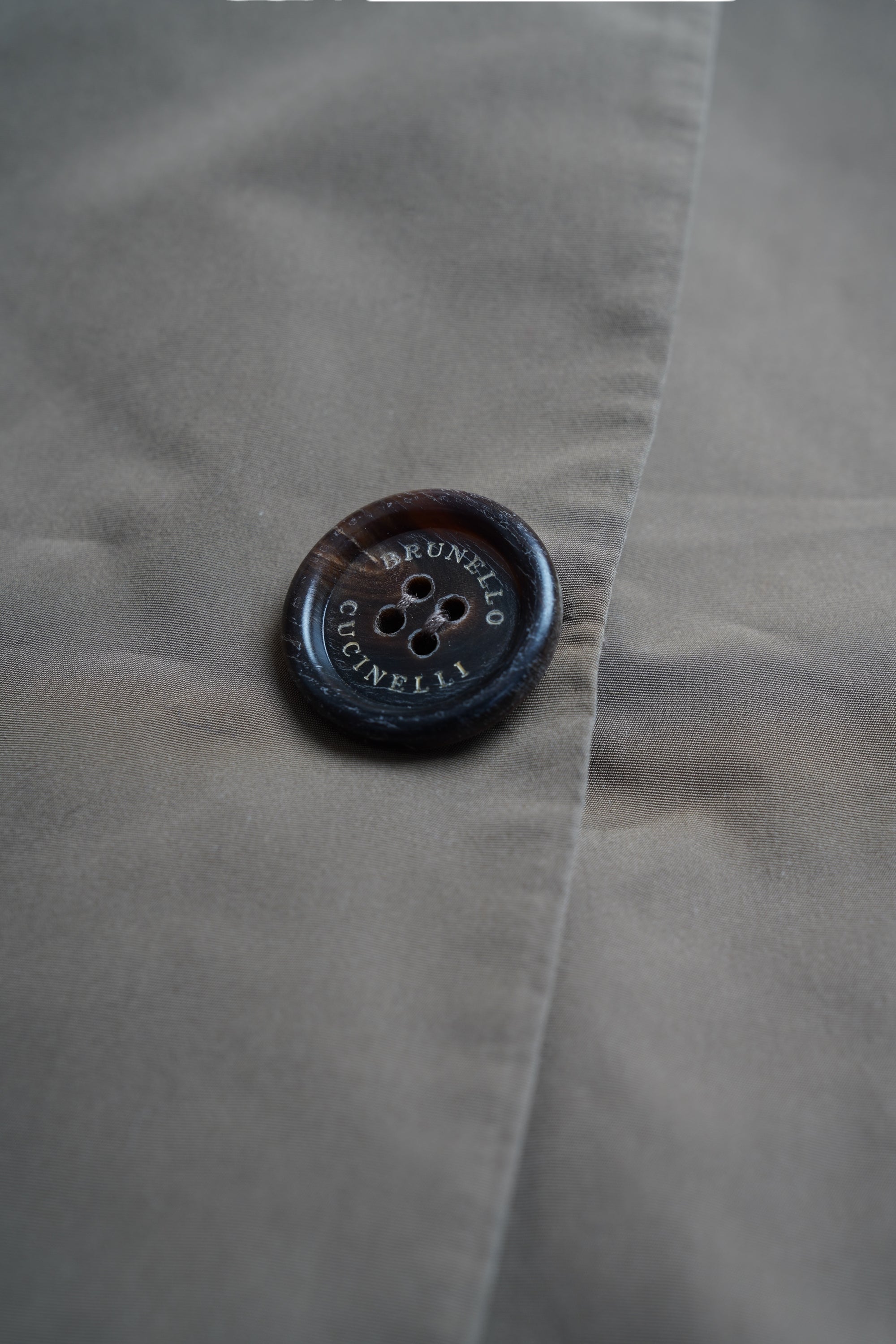 Brunello Cucinelli coat cashmere ladies brown silk insert