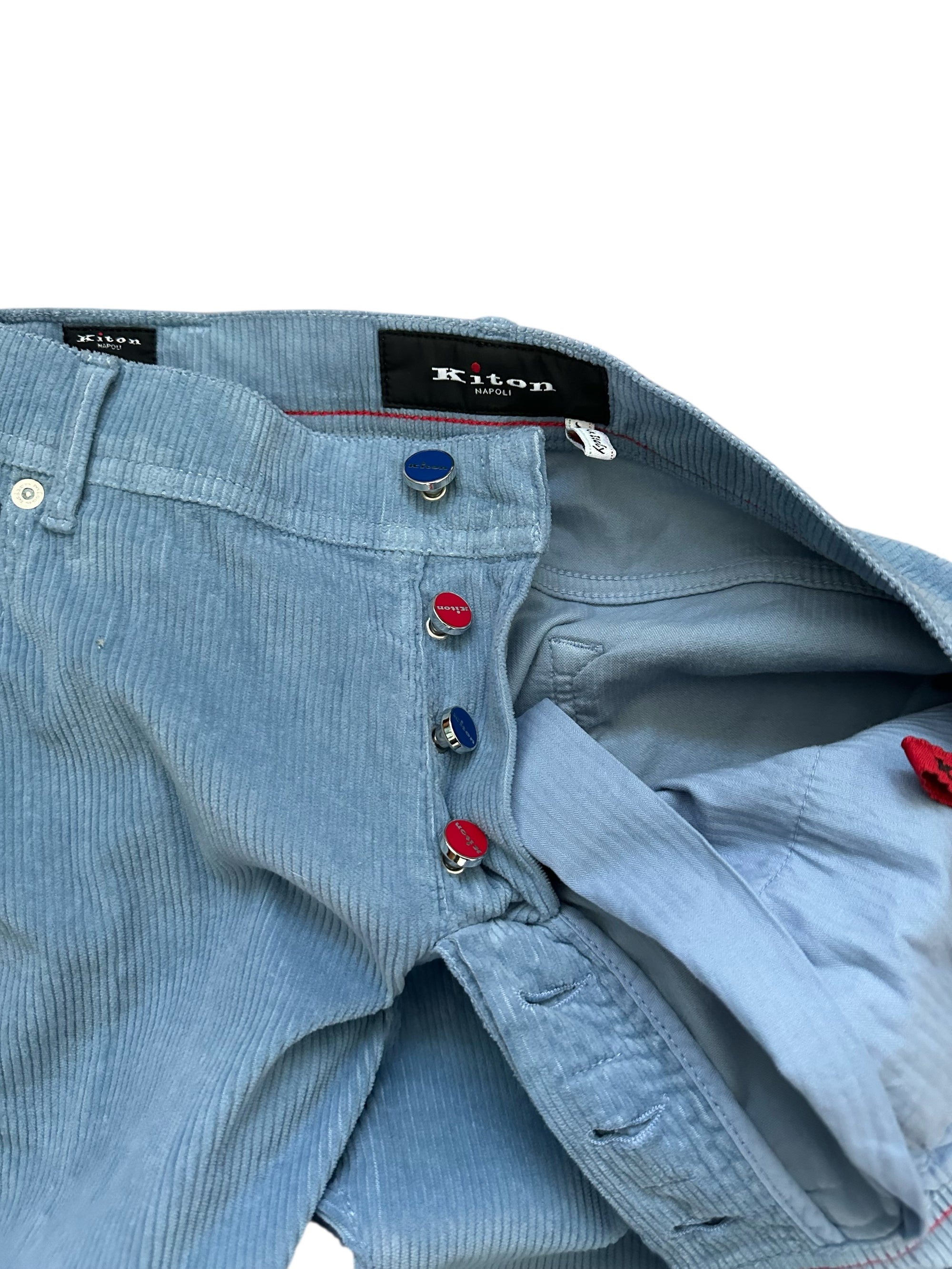 Kiton 牛仔裤 蓝色 50 (34) 浅水洗 货号： 1009