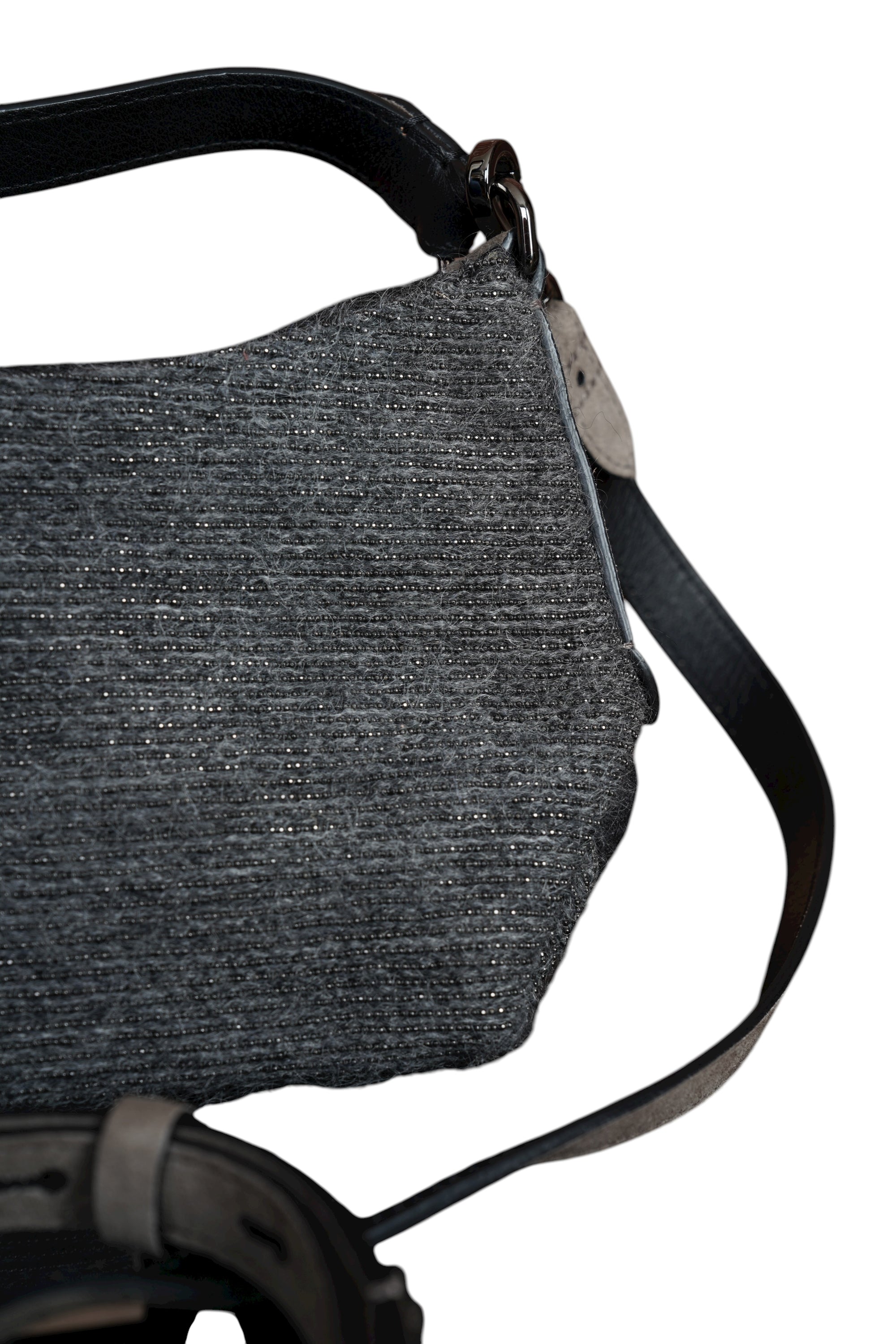 Brunello Cucinelli BC Duo Hobo-Bag Sac à main femme en veau velours avec monli