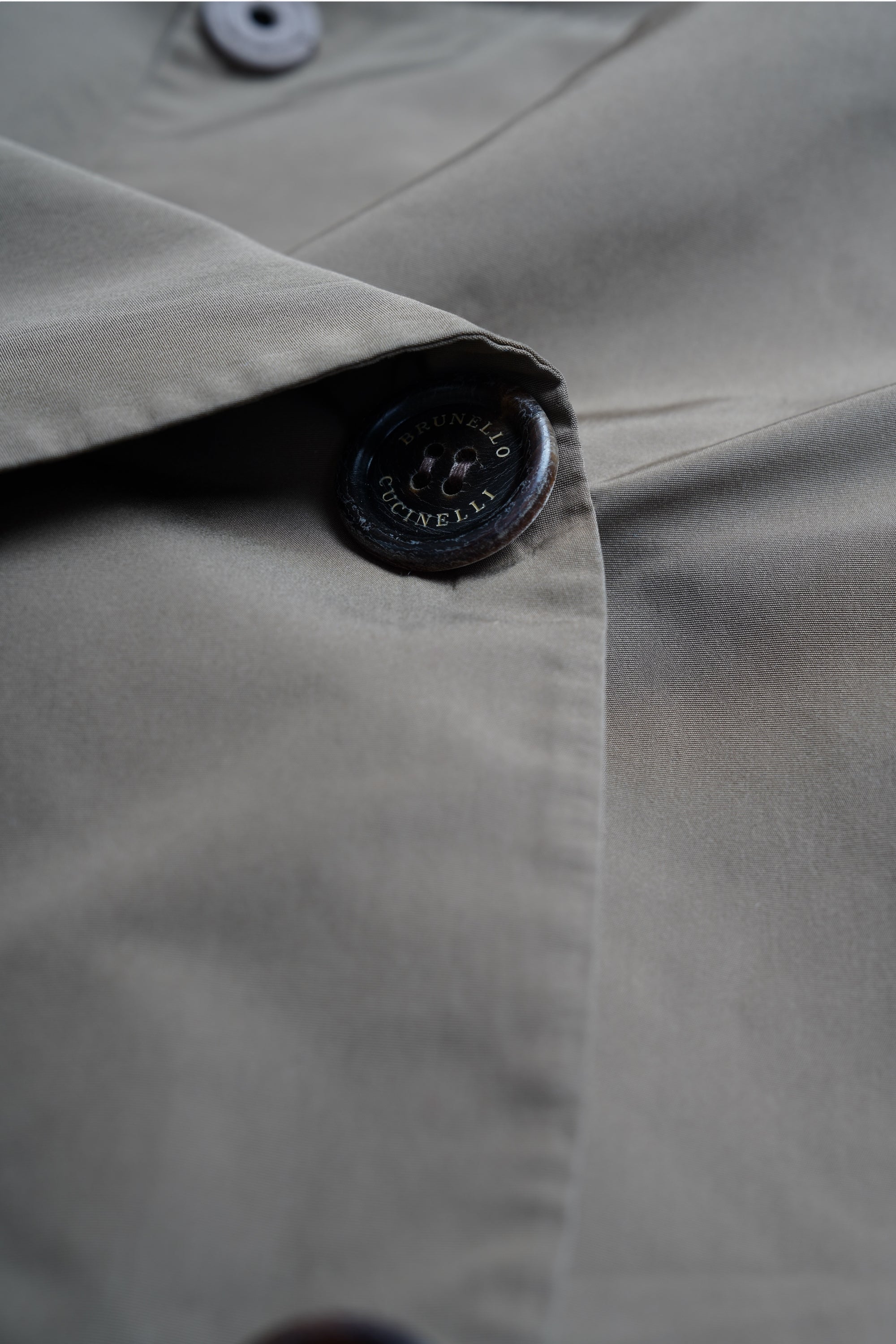 Brunello Cucinelli coat cashmere ladies brown silk insert