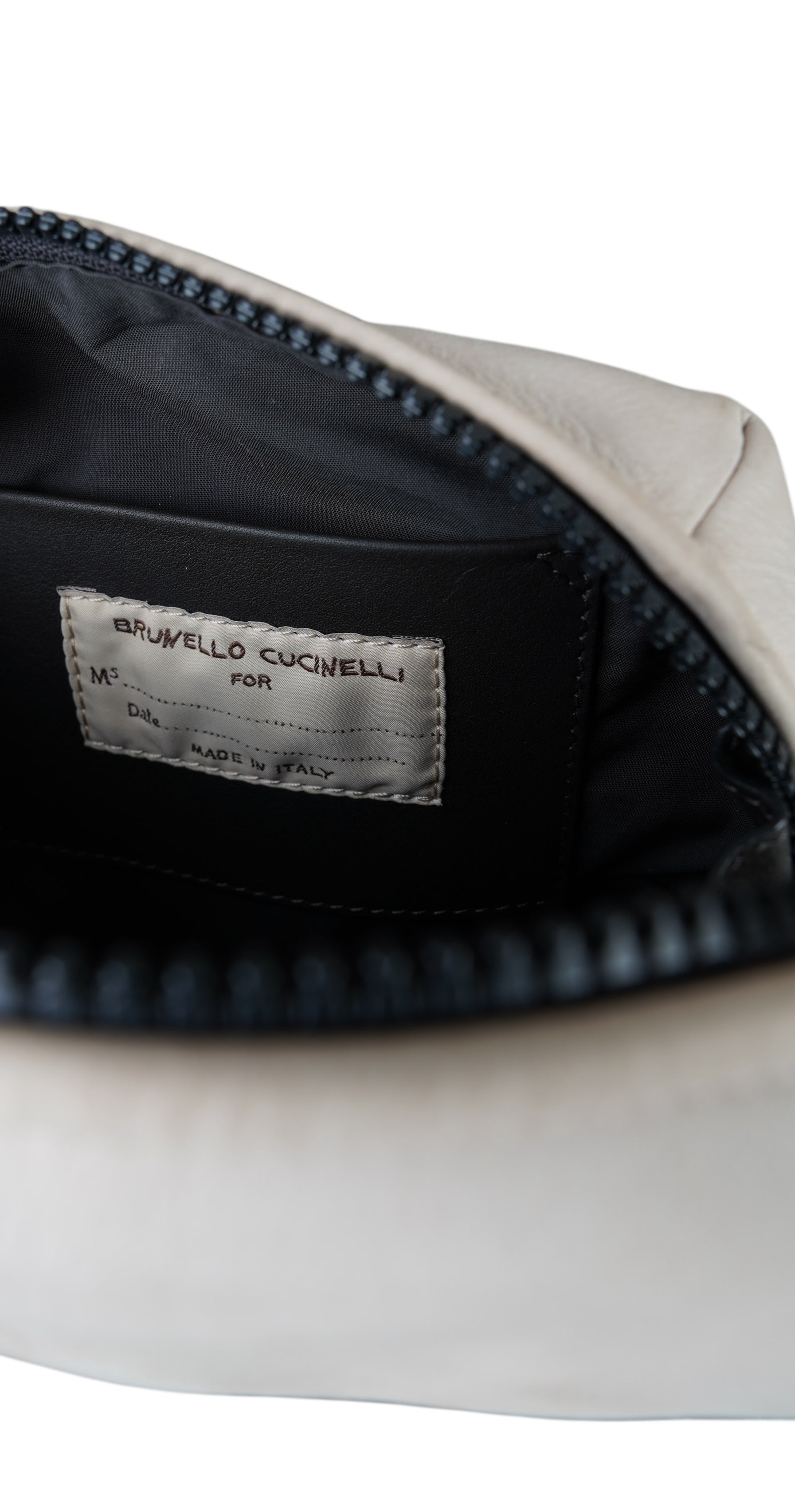 Brunello Cucinelli BC Duo hobo bag in sueded calfskin handbag with monili