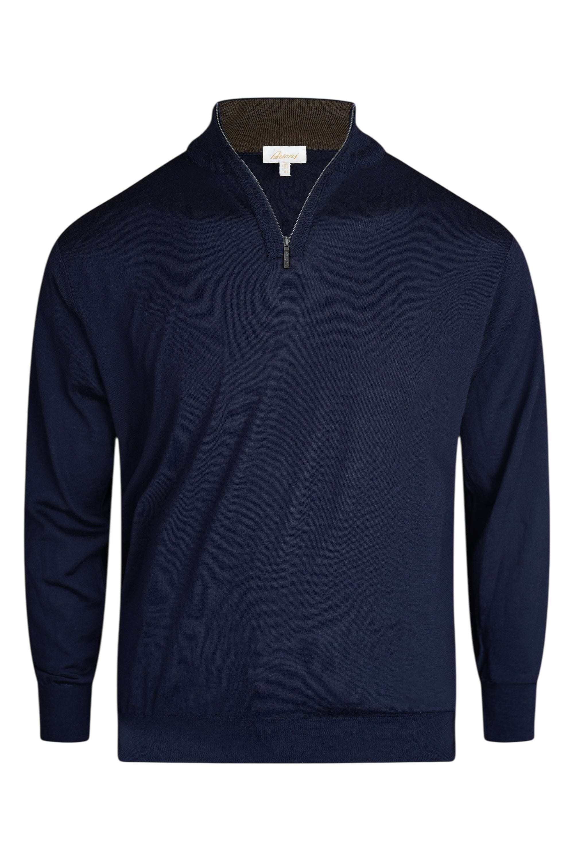 Brioni Pull V 领套头毛衣棉/羊绒/丝