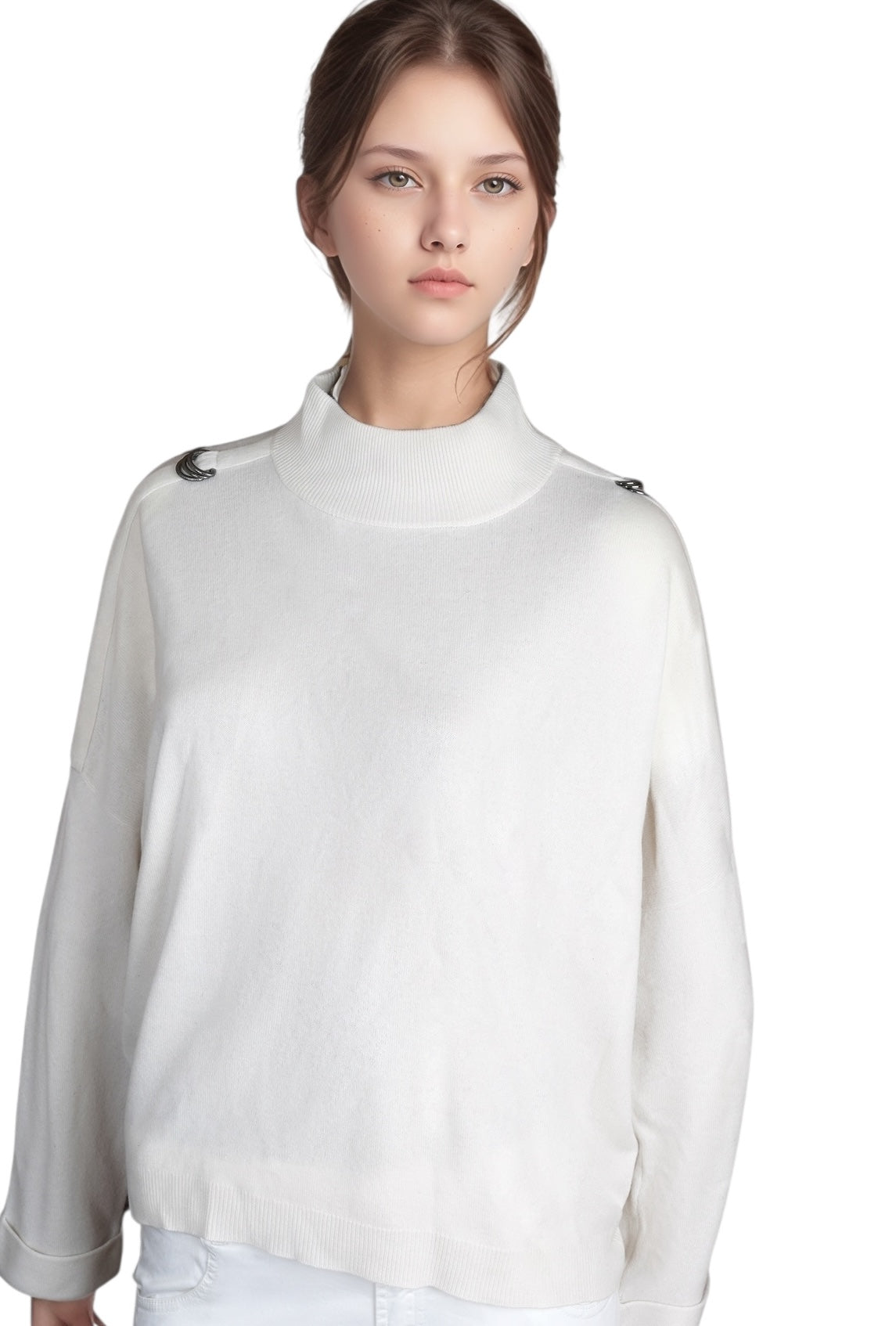 Brunello Cucinelli Pullover Kaschmir mit Monili Dazzling Federkaschmir