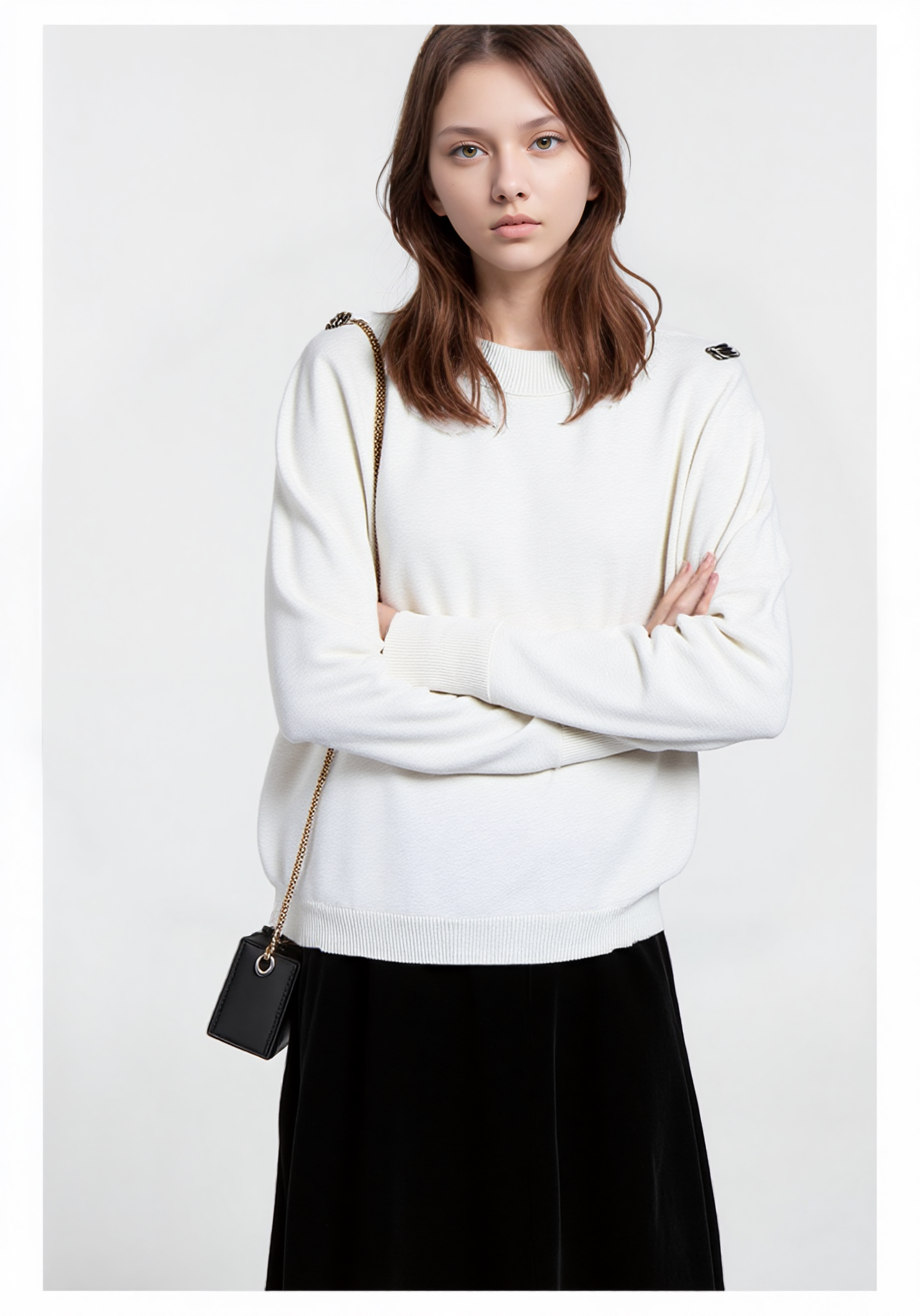 Brunello Cucinelli Pullover Kaschmir mit Monili Dazzling Federkaschmir