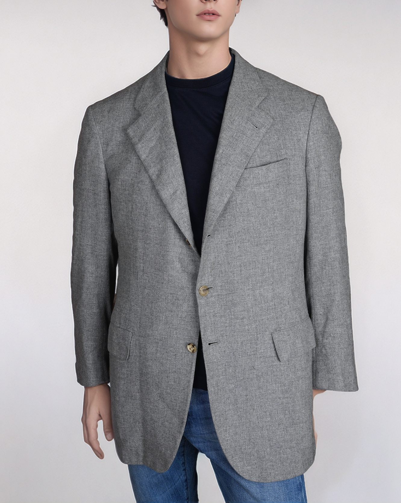 Cesare Attolini jacket with cashmere for men glencheck
