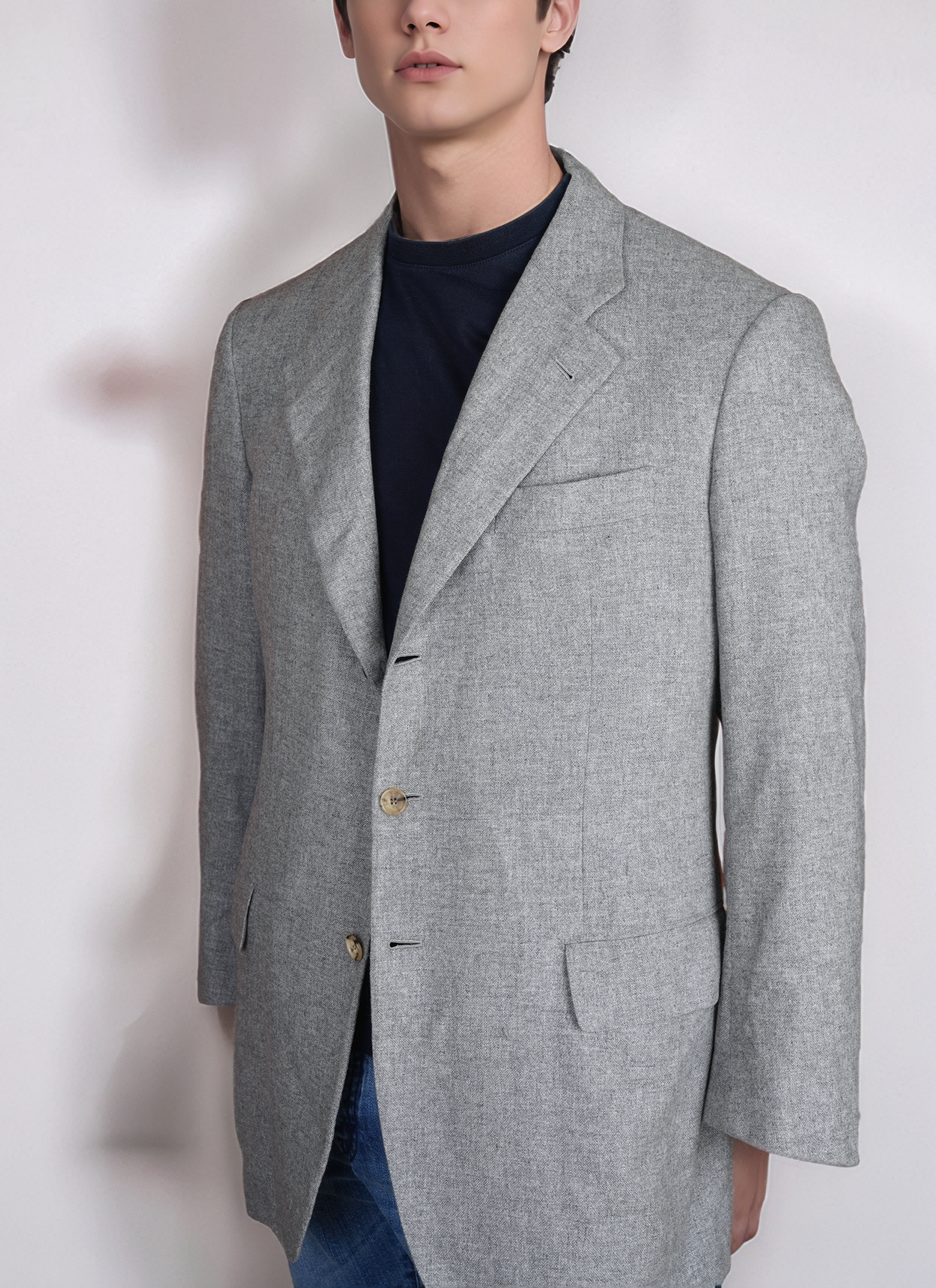 Cesare Attolini jacket with cashmere for men glencheck