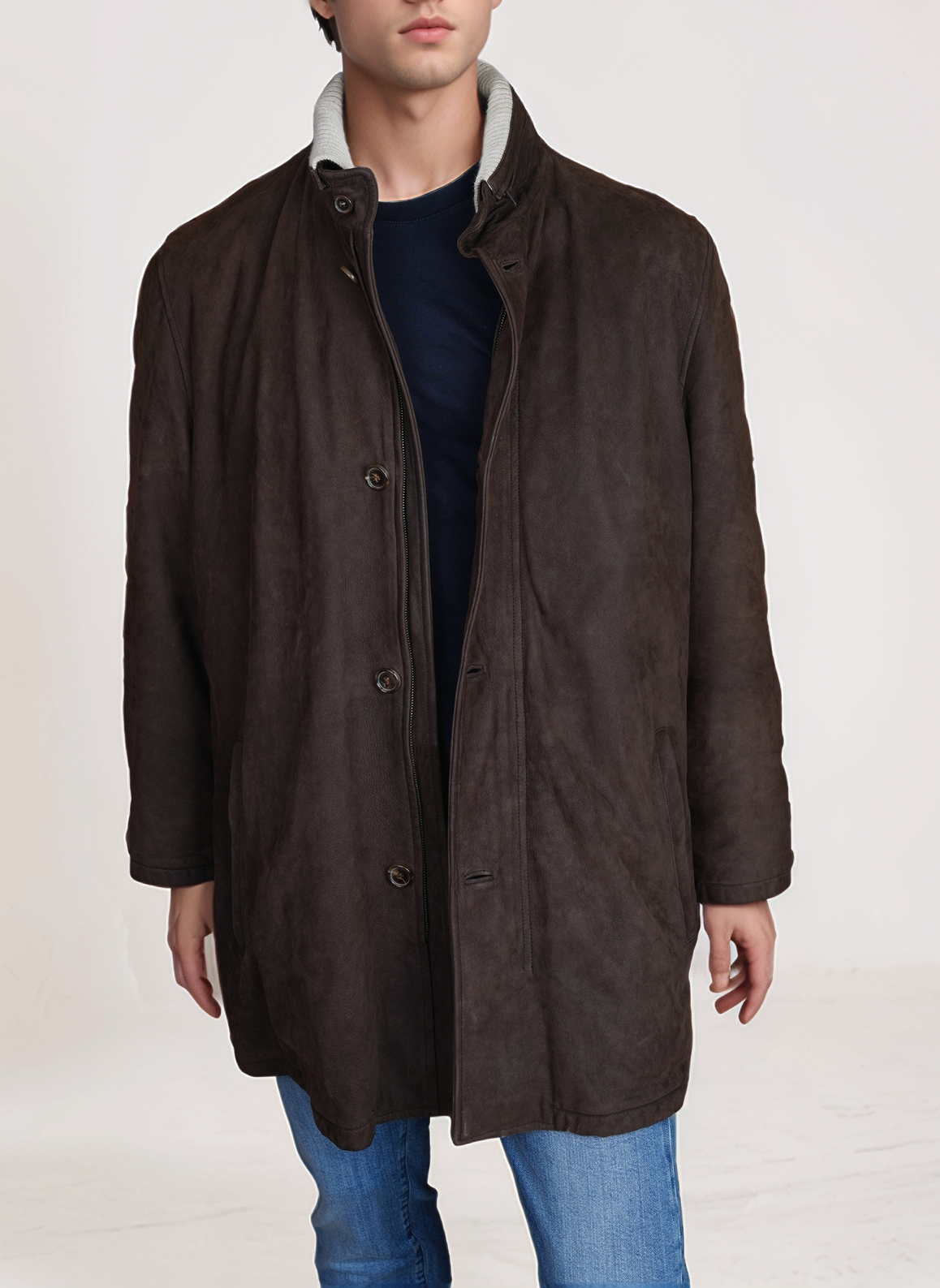 Kiton double-breasted cashmere coat