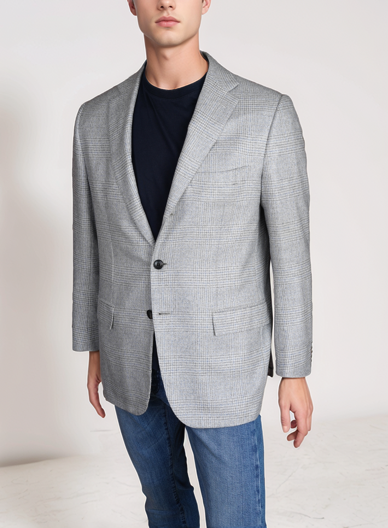 Kiton 夹克西装外套棉白色 54 夏季新款