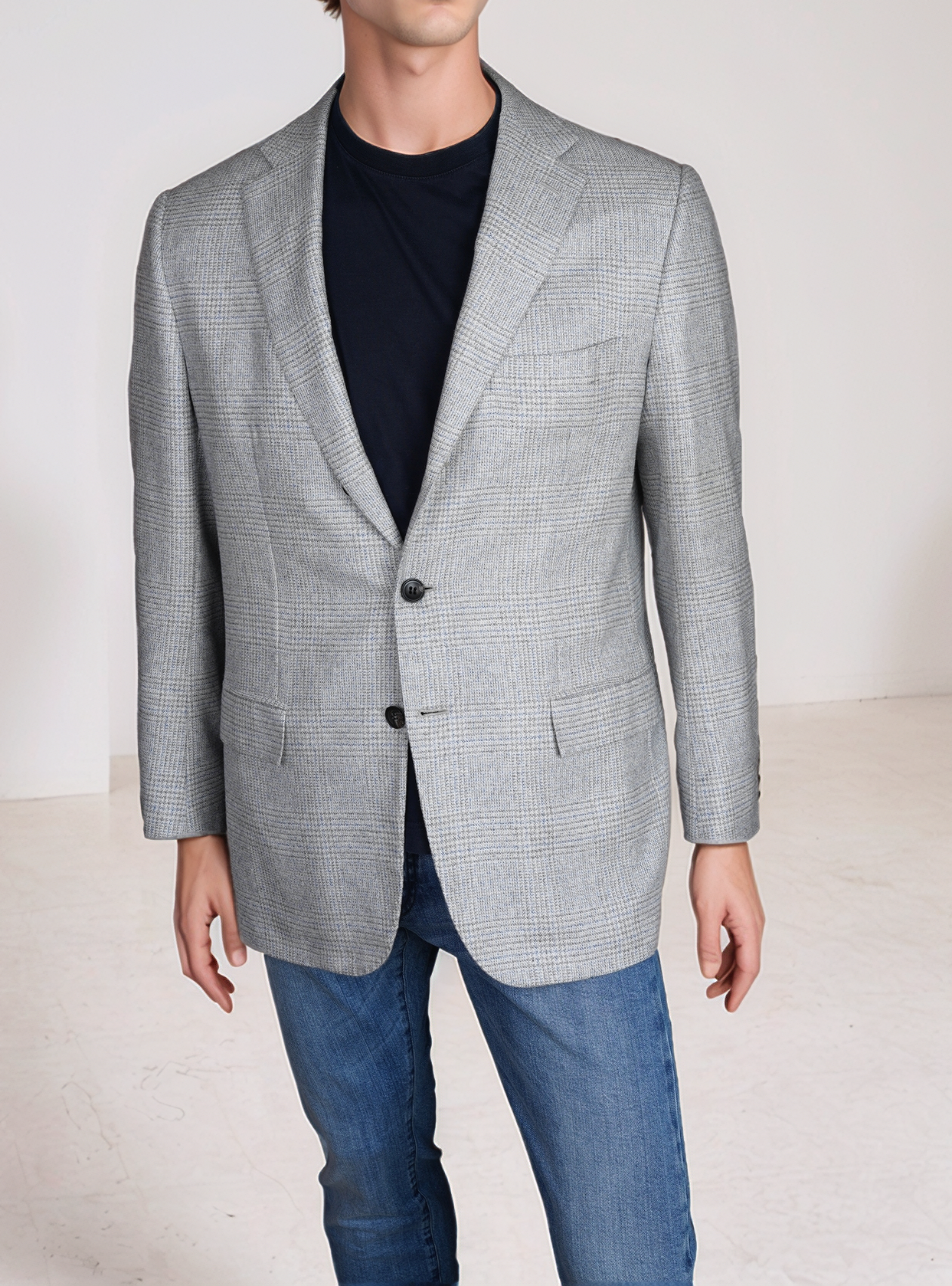 Kiton 夹克西装外套棉白色 54 夏季新款