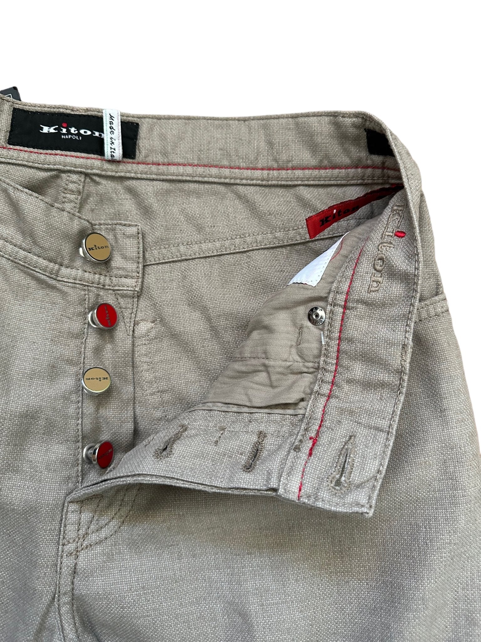 Kiton Woll/Leinenhose Slim - 24/7 Clothing